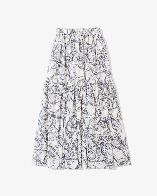 BLURRED PAISLEY SKIRT