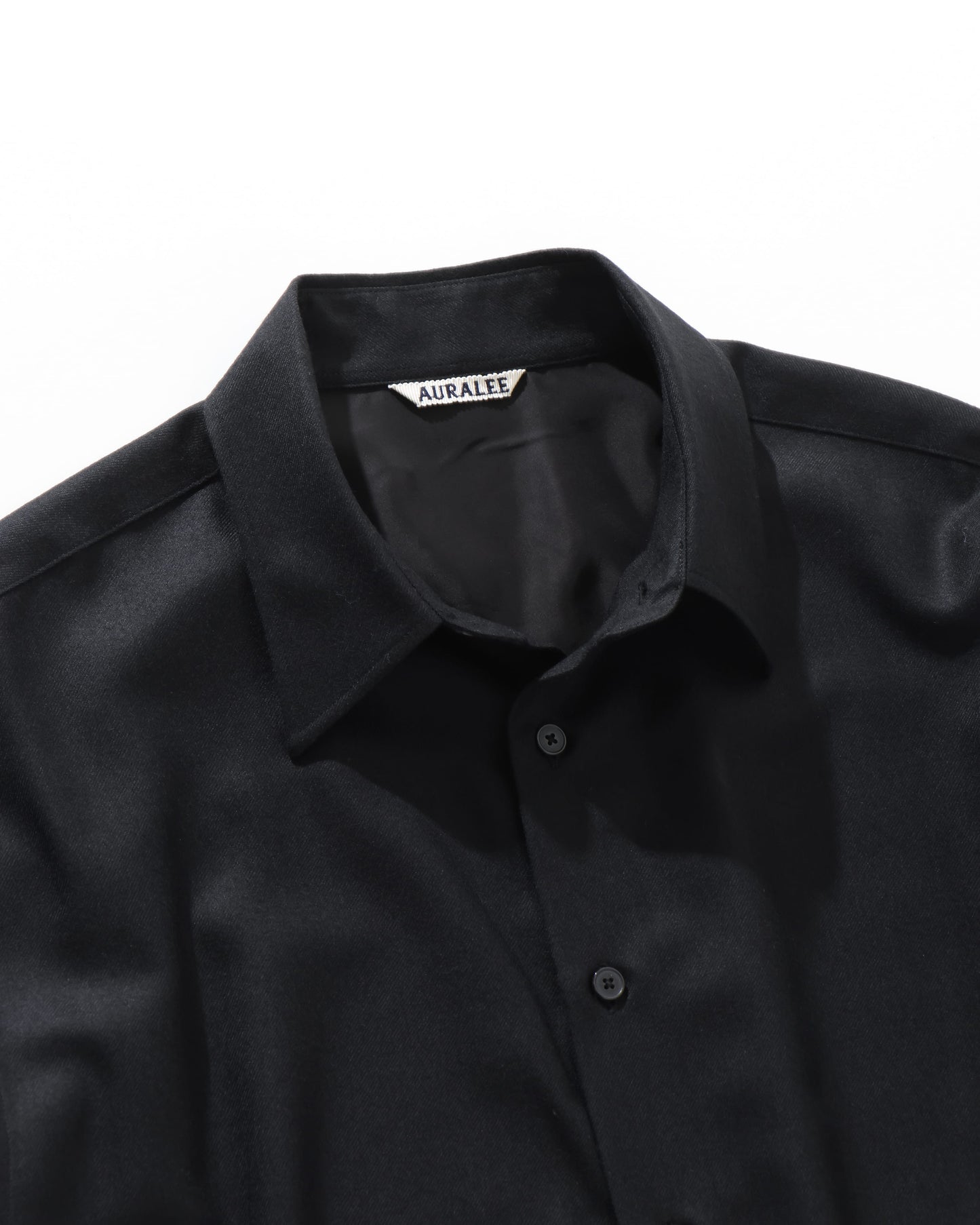 SUPER LIGHT WOOL SHIRT BLACK