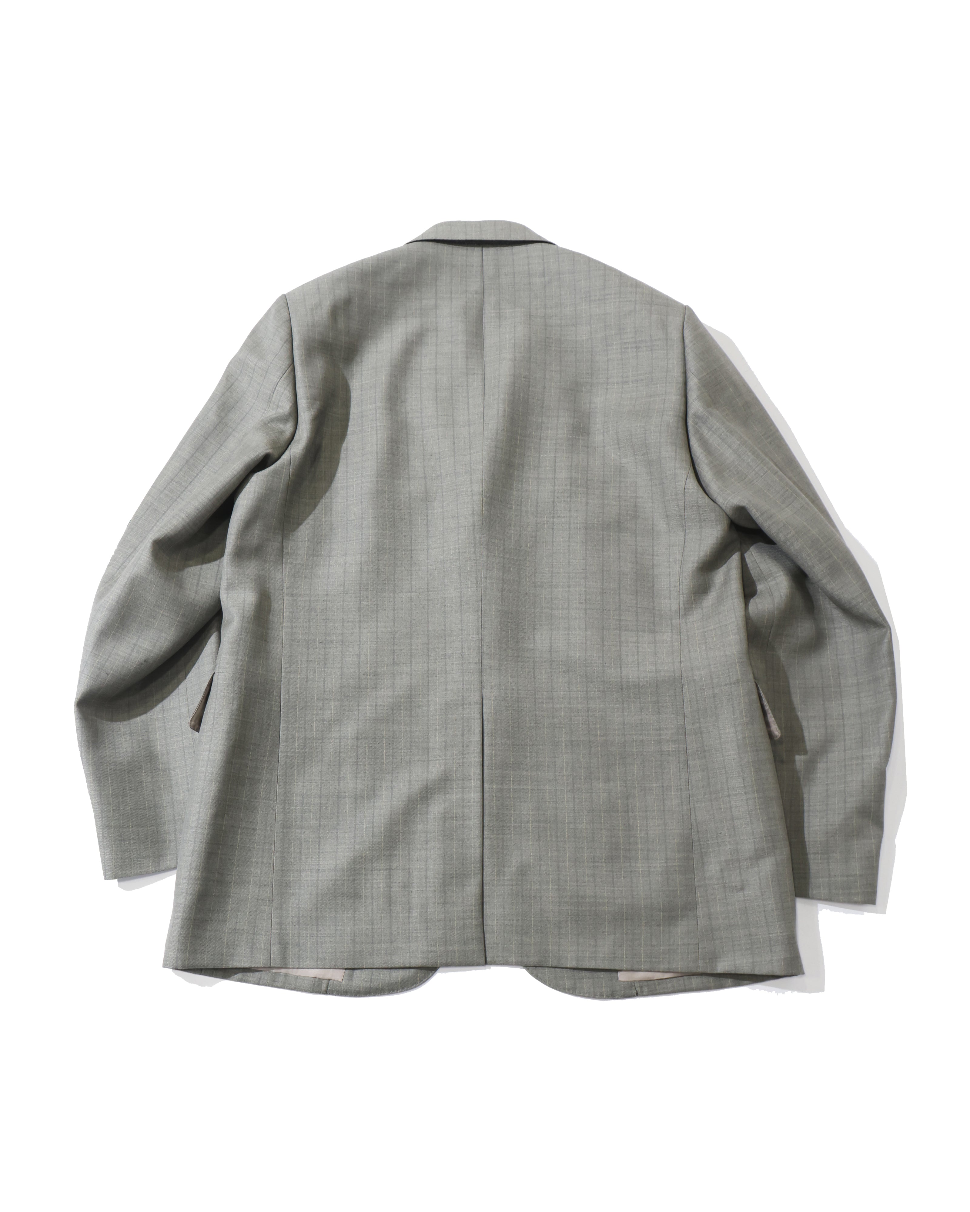 BLUEFACED WOOL JACKET KHAKI GRAY STRIPE – TIME AFTER TIME