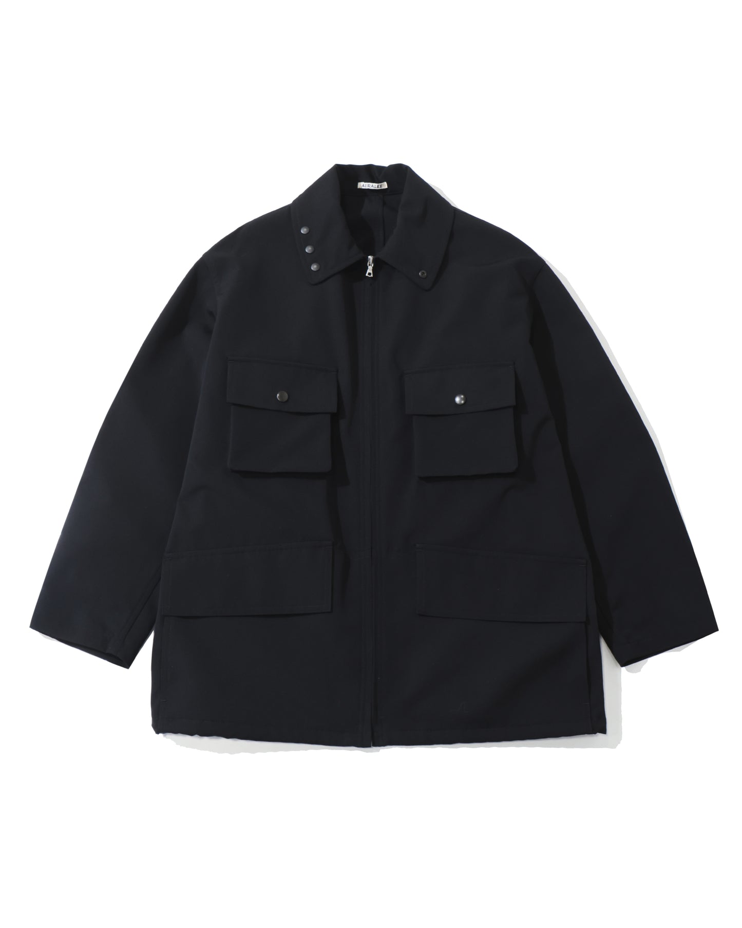 WOOL MAX CANVAS BLOUSON BLACK