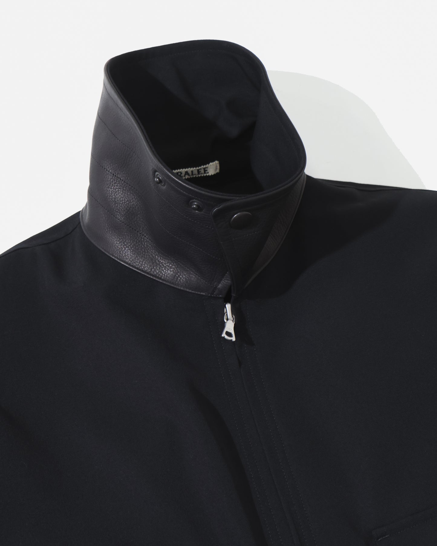 WOOL MAX CANVAS BLOUSON BLACK