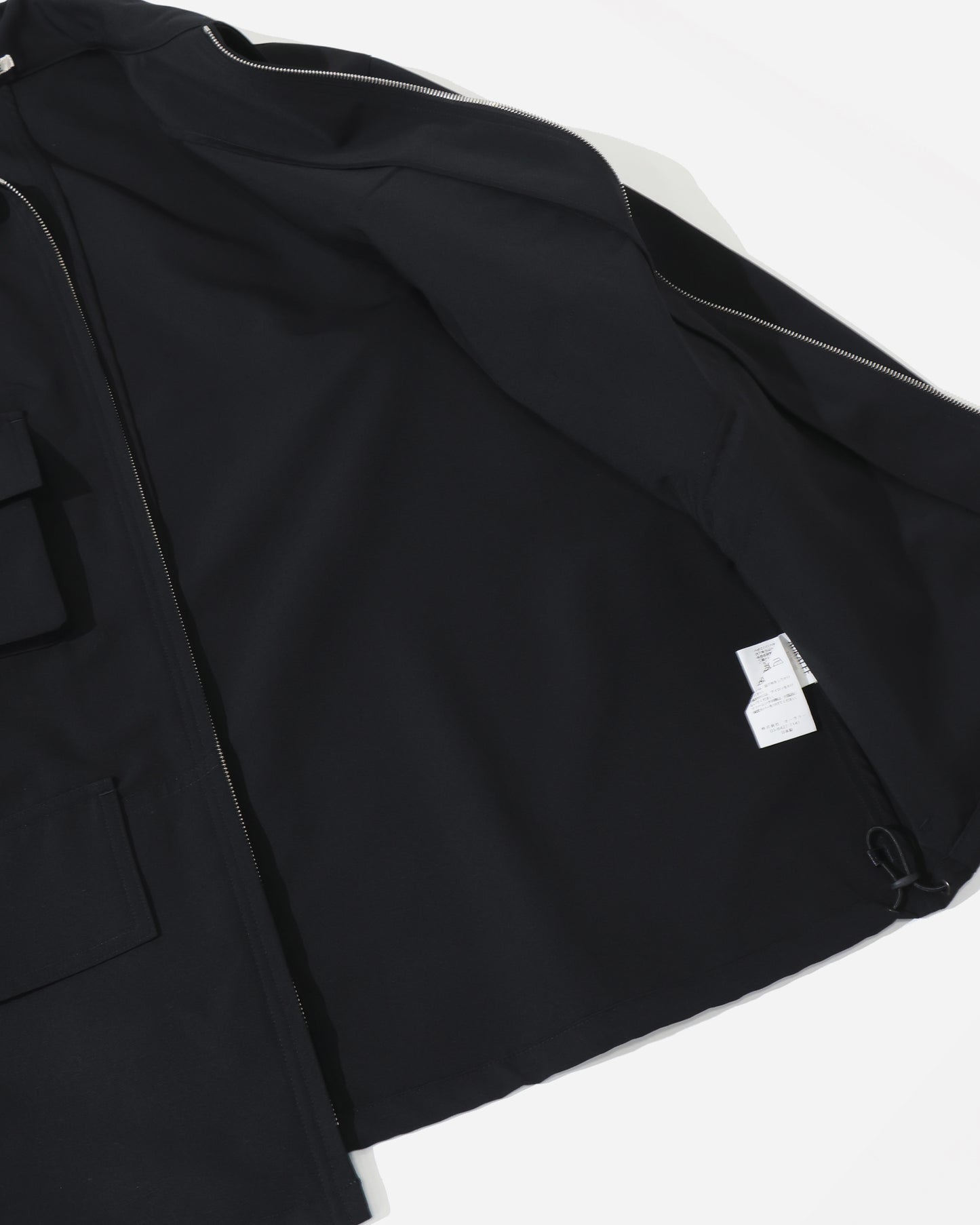 WOOL MAX CANVAS BLOUSON BLACK