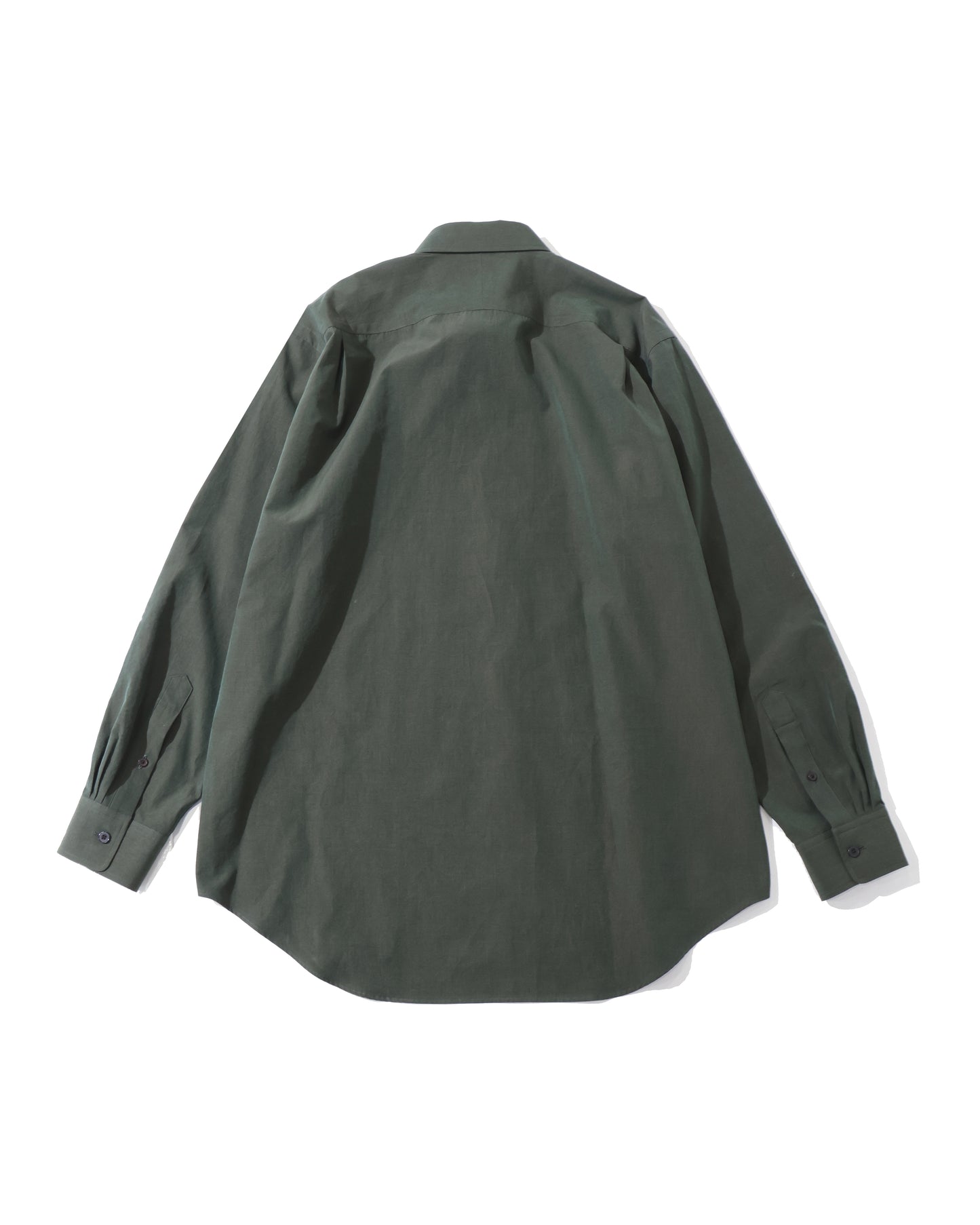 WASHED FINX WEATHER CHAMBRAY SHIRT DARK OLIVE