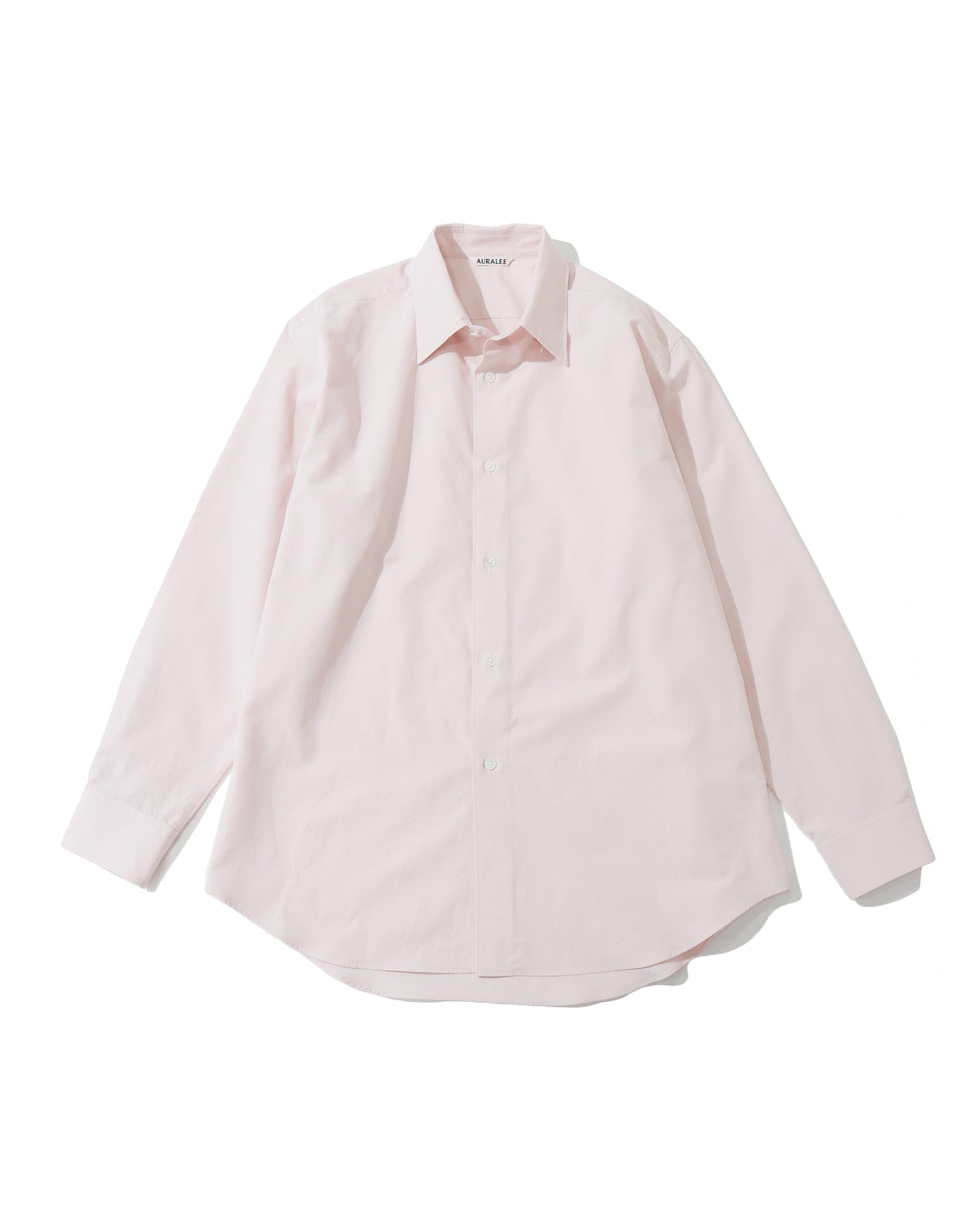 WASHED FINX WEATHER CHAMBRAY SHIRT PINK BEIGE