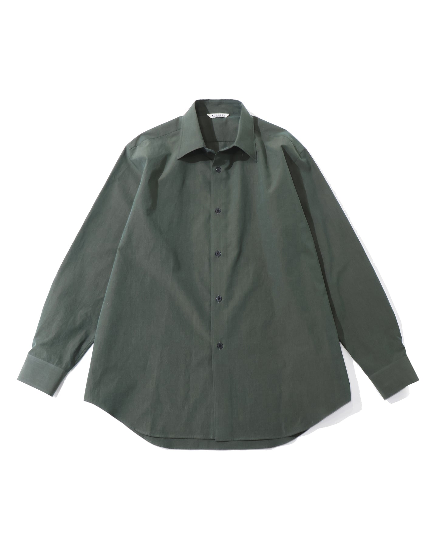 WASHED FINX WEATHER CHAMBRAY SHIRT DARK OLIVE