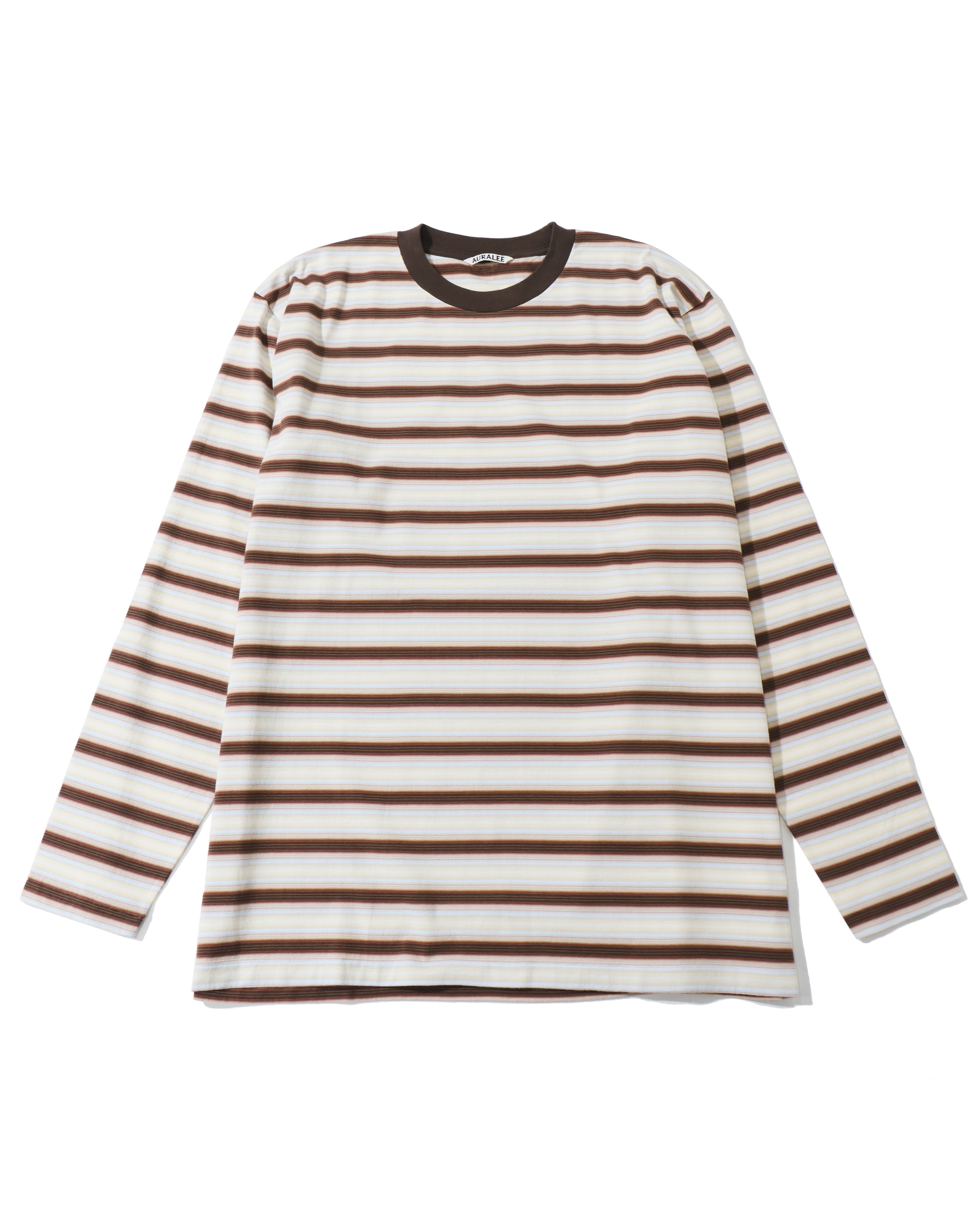 GRADIENT STRIPE JERSEY L/S TEE FADE BROWN STRIPE – TIME AFTER TIME