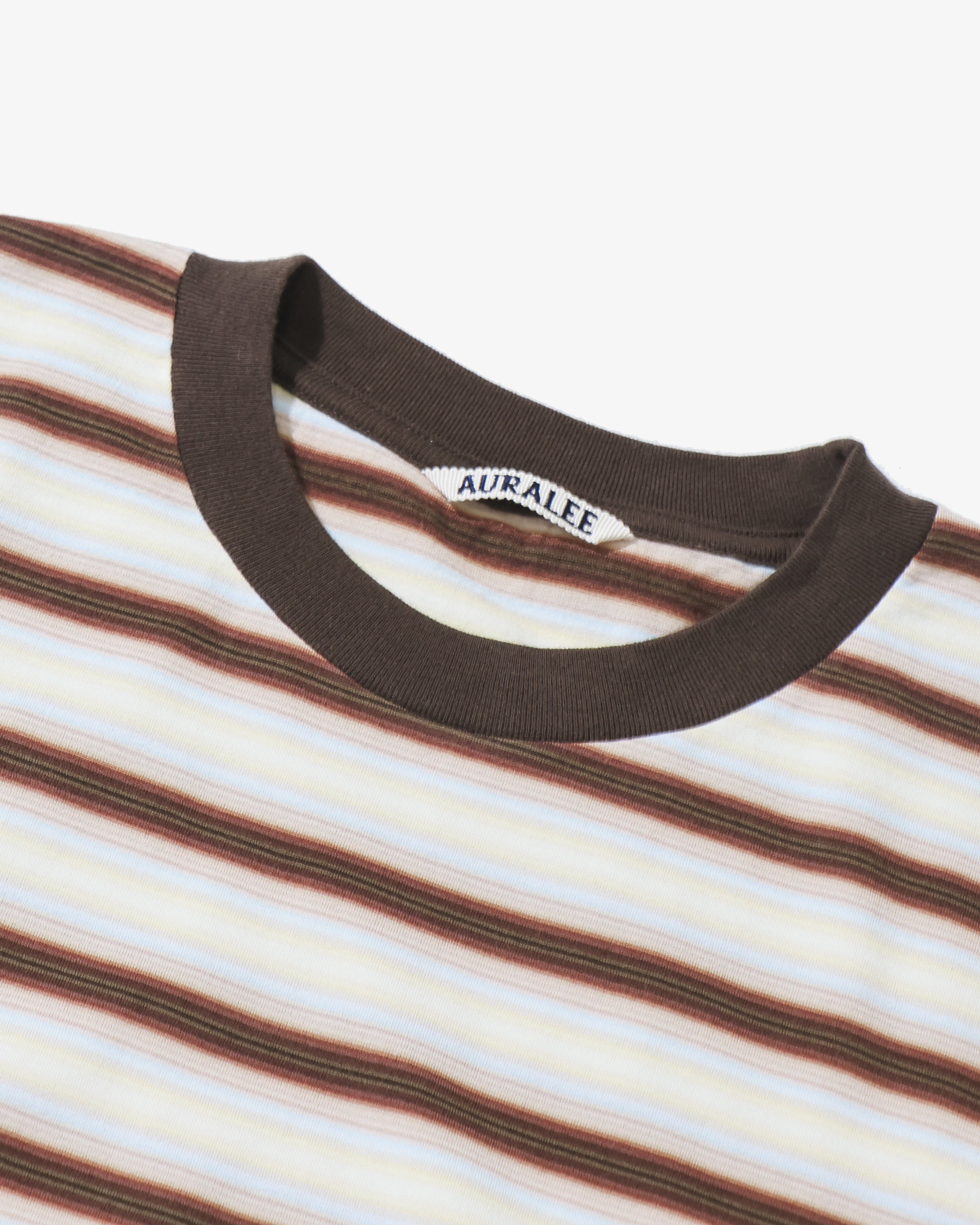 GRADIENT STRIPE JERSEY L/S TEE FADE BROWN STRIPE – TIME AFTER TIME