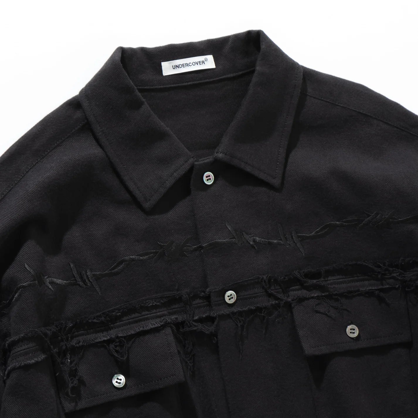 Co/W TWILL WIRE EMBRIDERY SHIRT