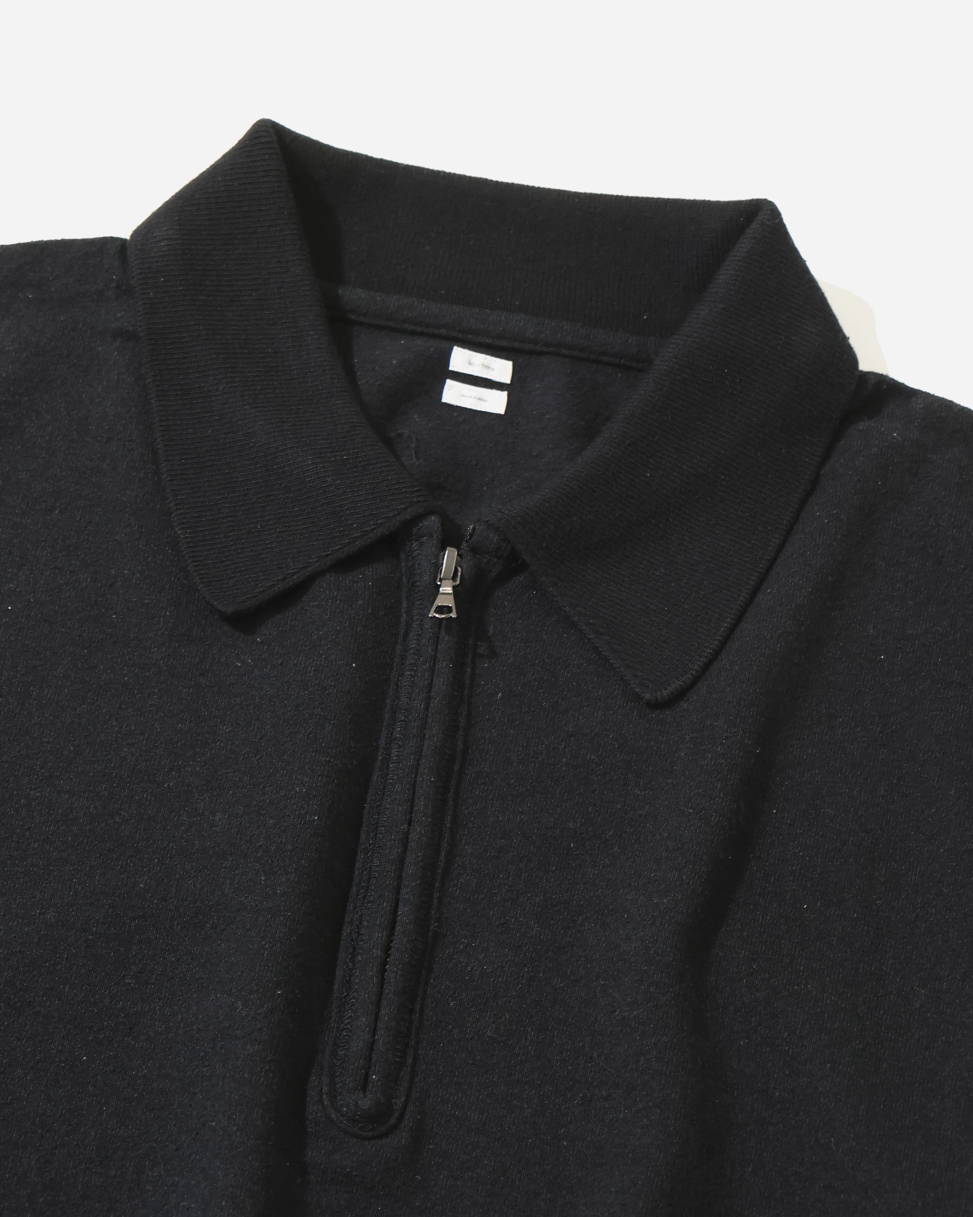Co/Silk Nep Harf-Zip P/O Black – TIME AFTER TIME