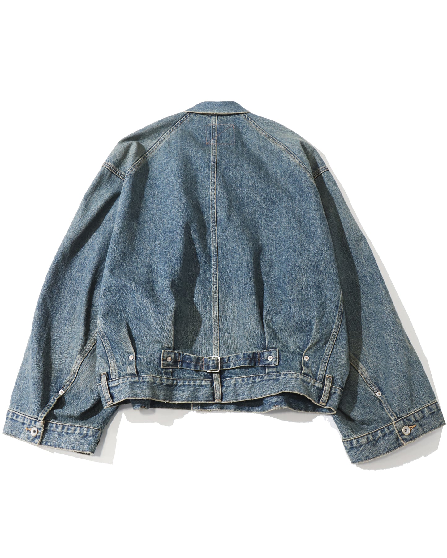 Vintage Wash Big Sleeve Denim Jacket