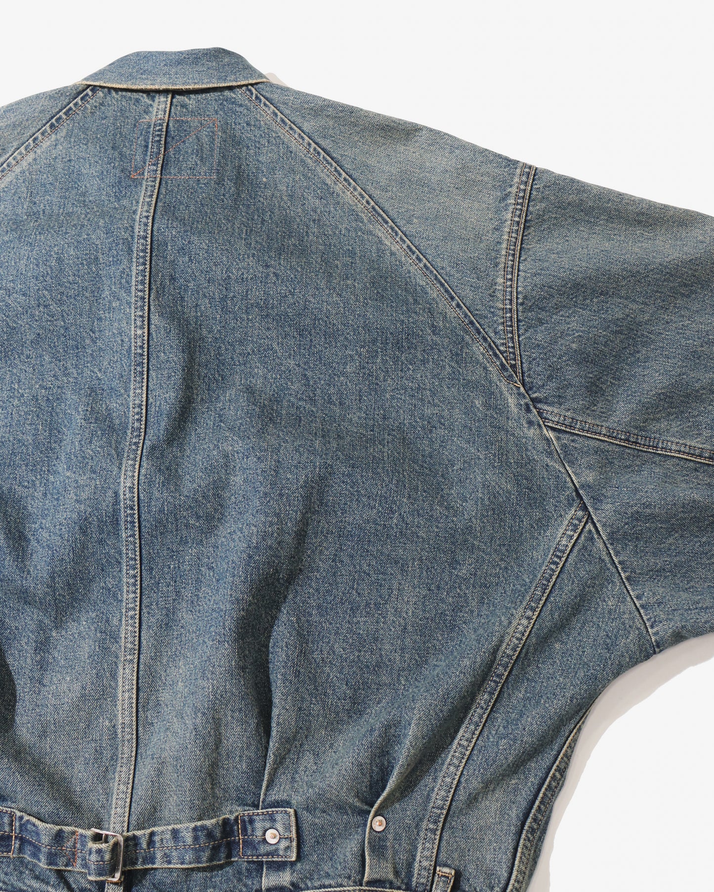Vintage Wash Big Sleeve Denim Jacket