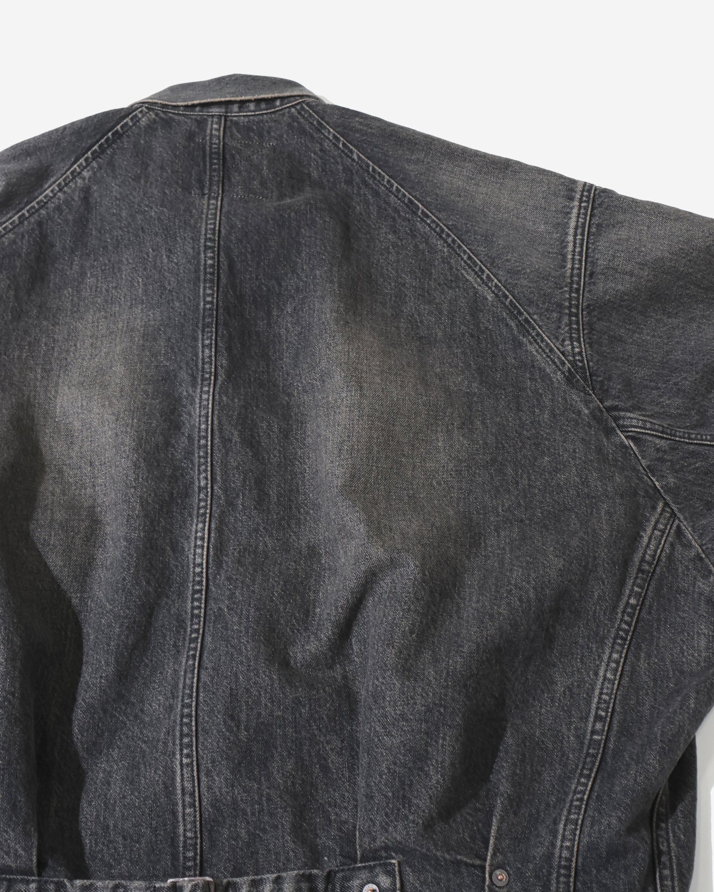 Vintage Wash Big Sleeve Denim Jacket