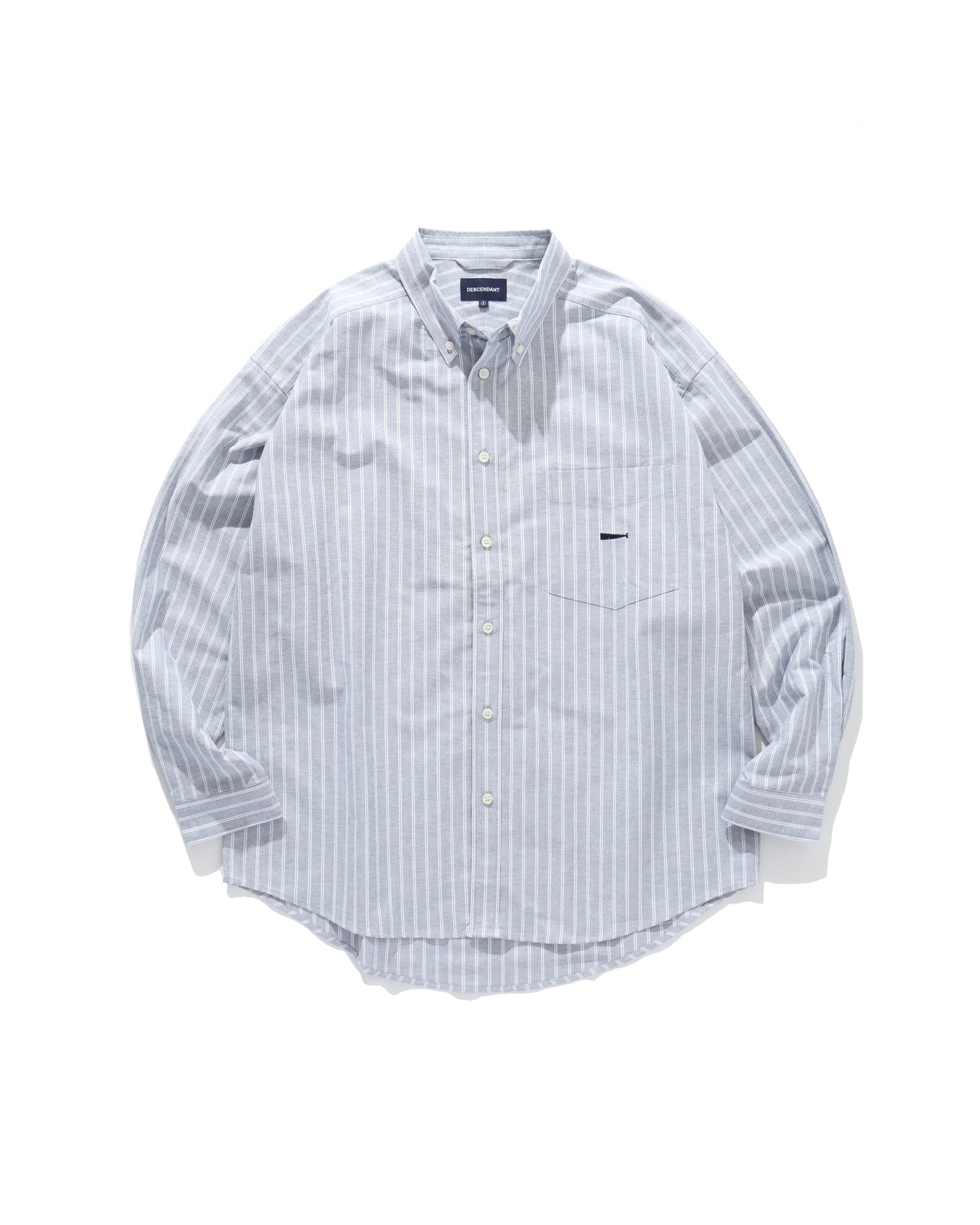 KENNEDY'S OXFORD LS STRIPE SHIRT BLUE