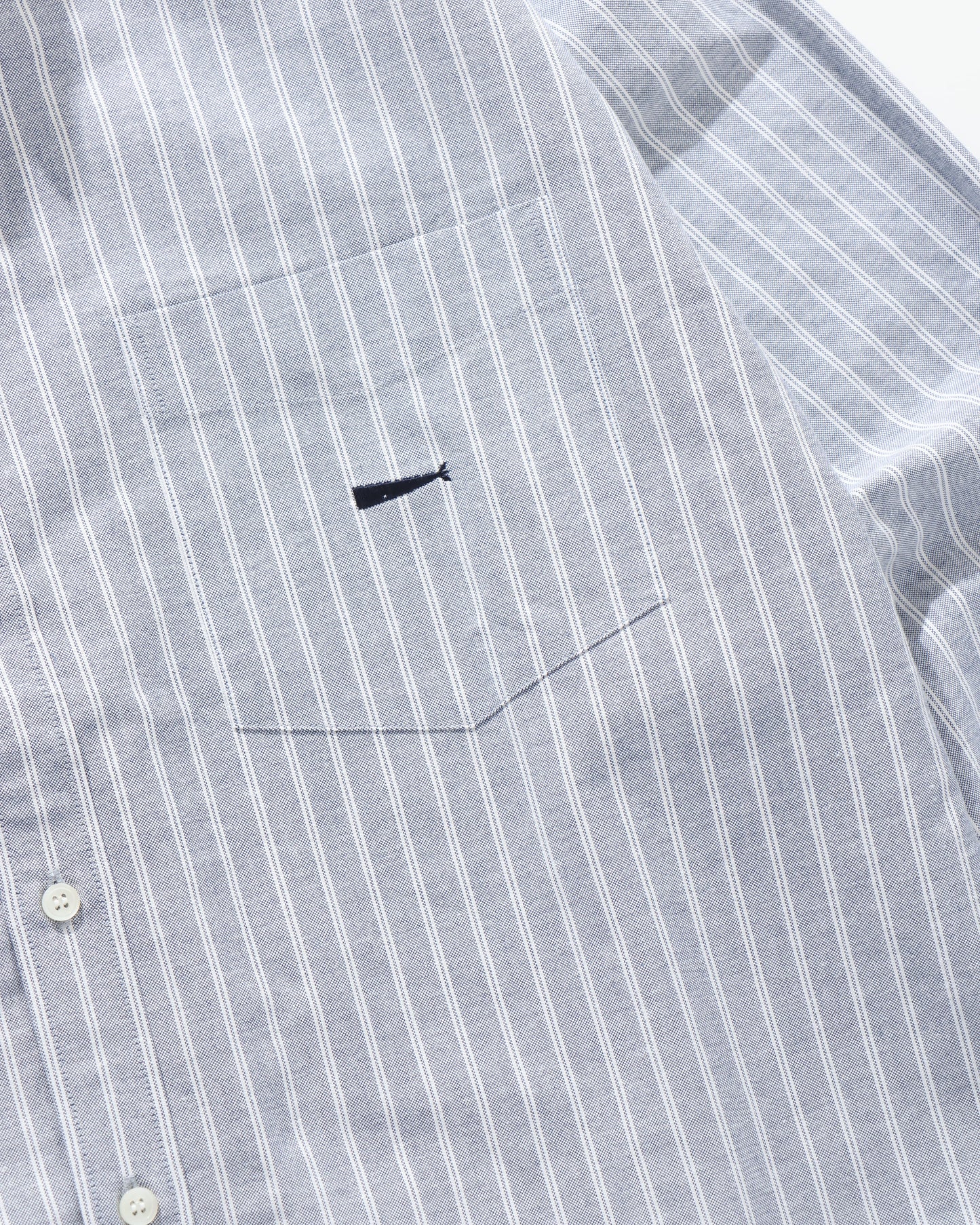 KENNEDY'S OXFORD LS STRIPE SHIRT BLUE