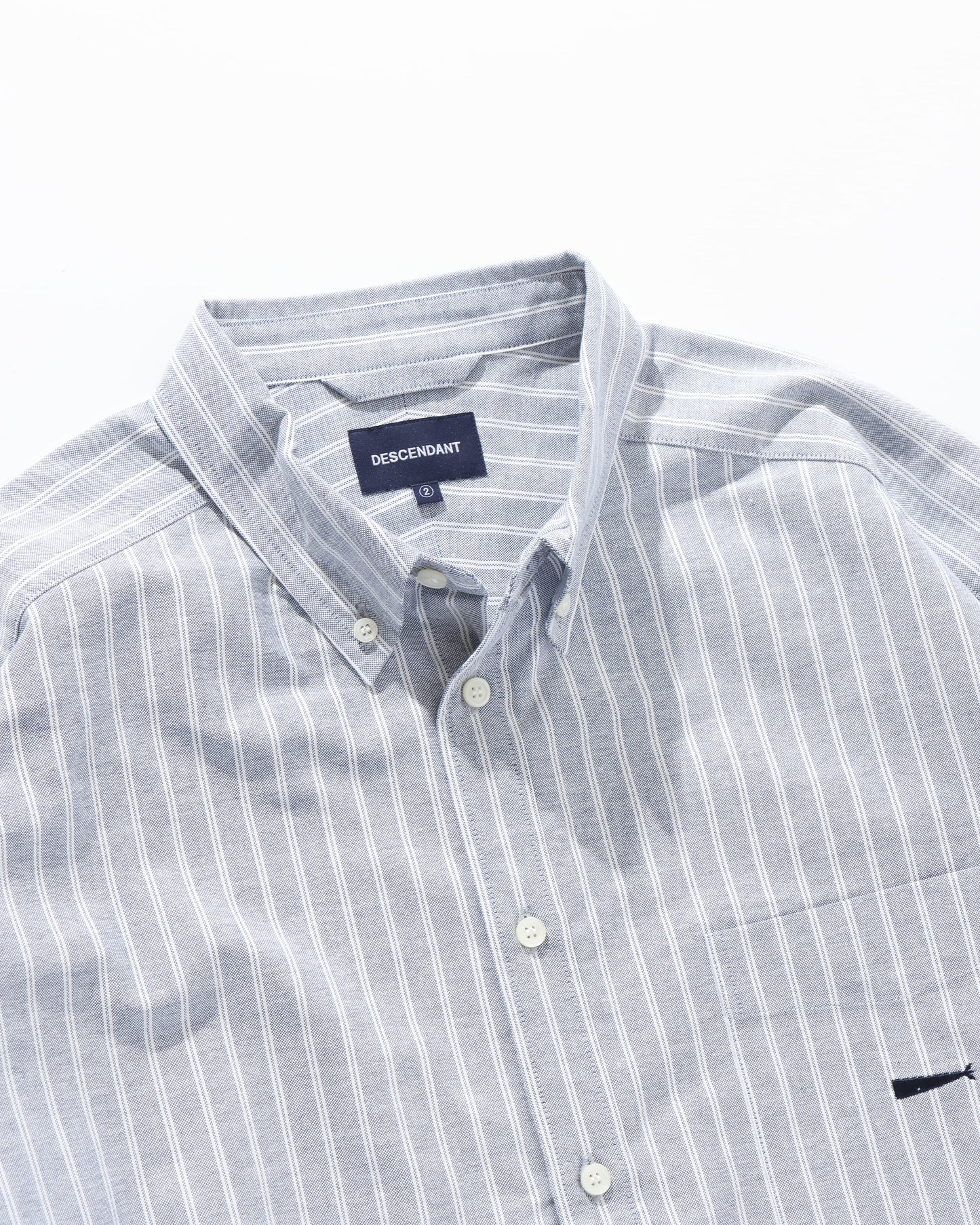 KENNEDY'S OXFORD LS STRIPE SHIRT BLUE