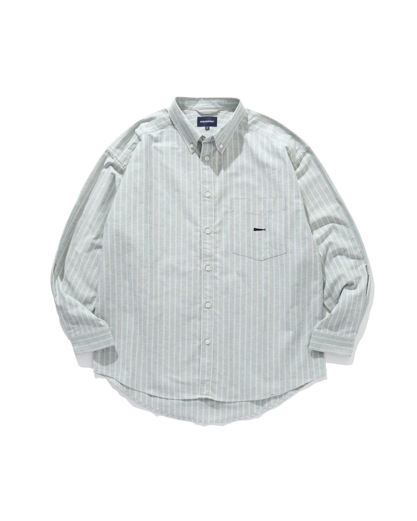 KENNEDY'S OXFORD LS STRIPE SHIRT GREEN