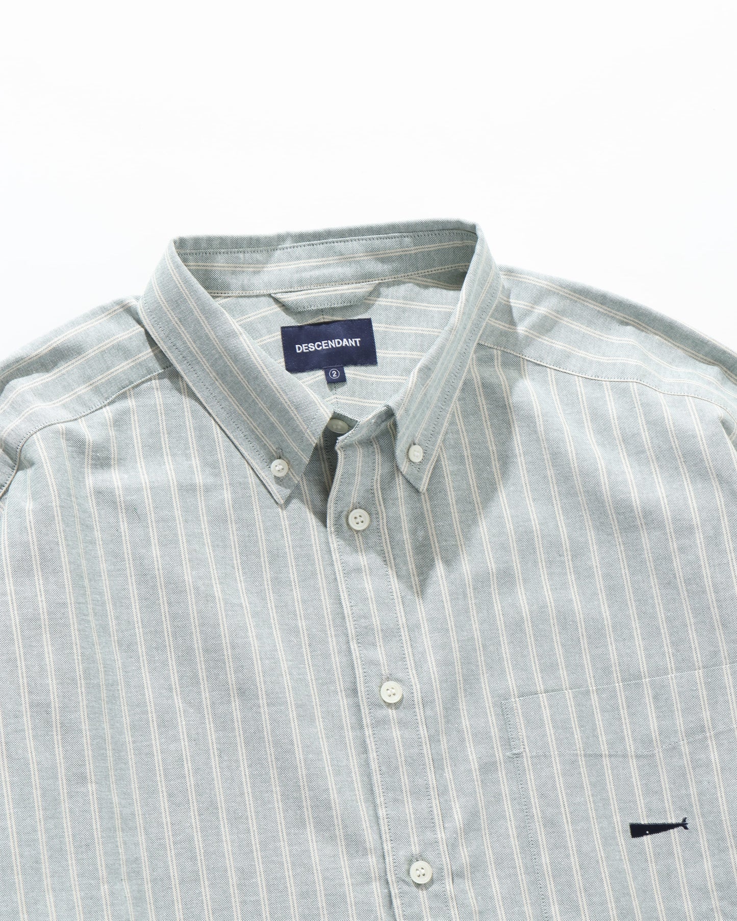 KENNEDY'S OXFORD LS STRIPE SHIRT GREEN