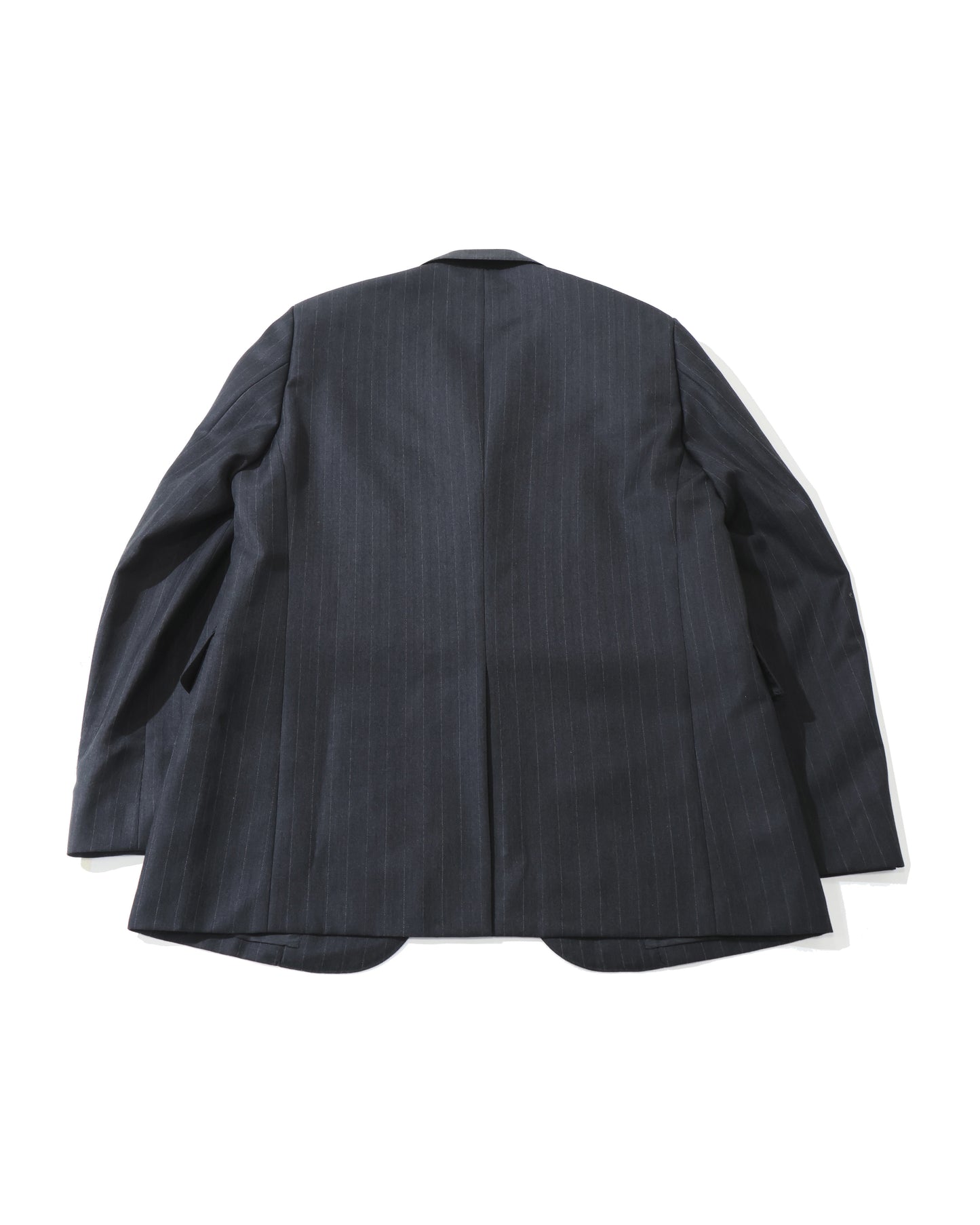 BLUEFACED WOOL JACKET CHARCOAL NAVY STRIPE