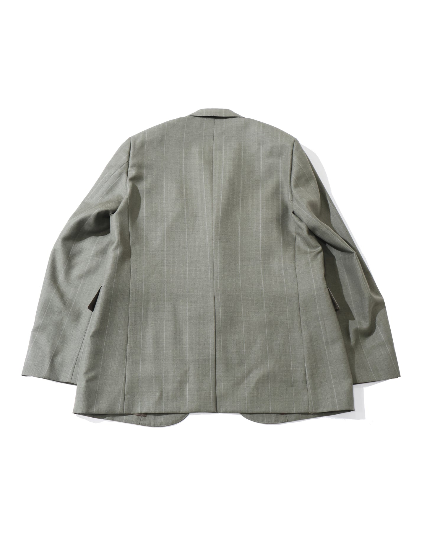 BLUEFACED WOOL JACKET OLIVE GRAY STRIPE