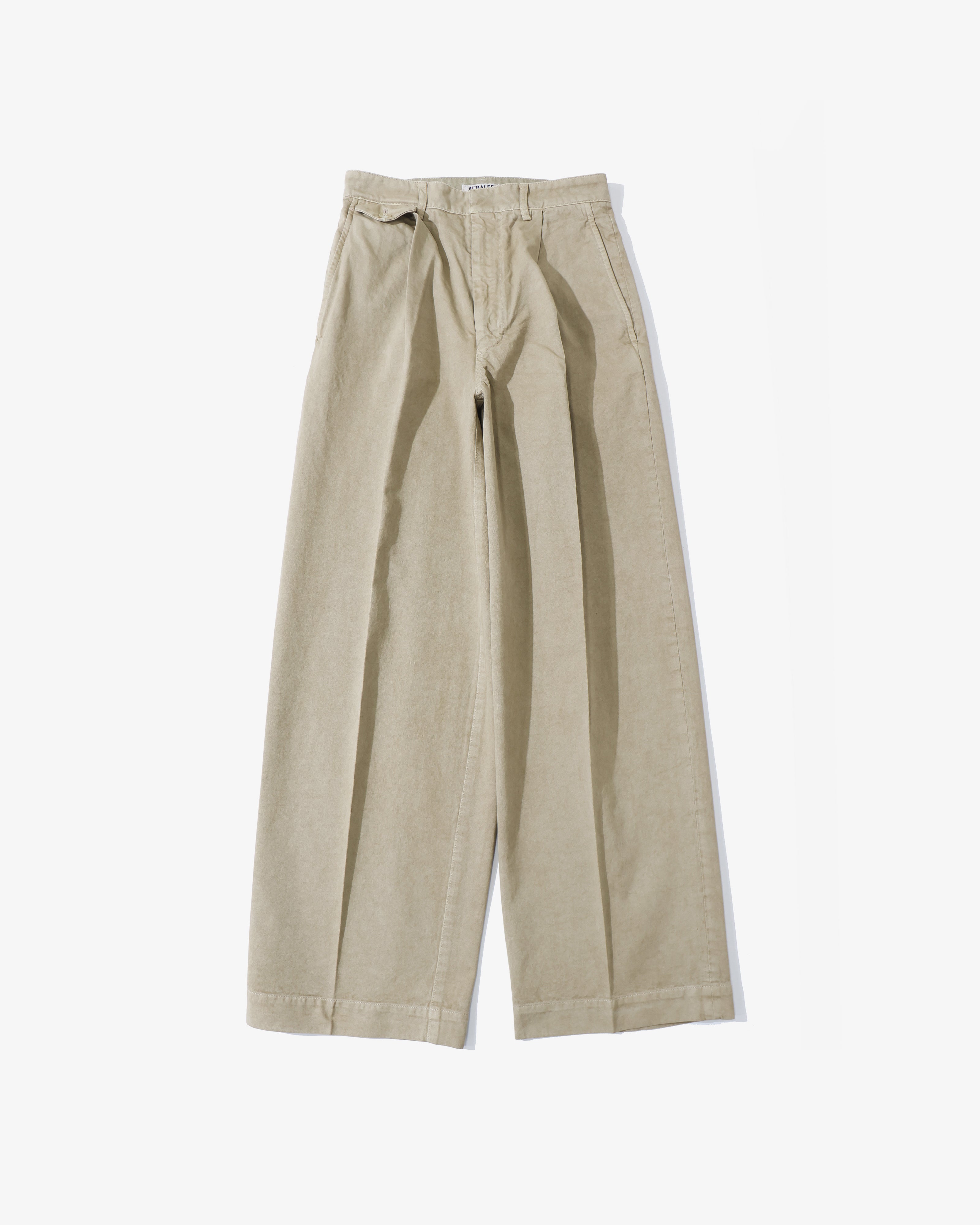 GARMENT-DYED FINX LIGHT CHINO ONE-TUCK WIDE PANTS – TIME AFTER TIME