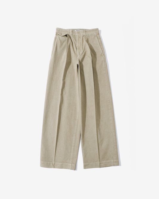 GARMENT-DYED FINX LIGHT CHINO ONE-TUCK WIDE PANTS