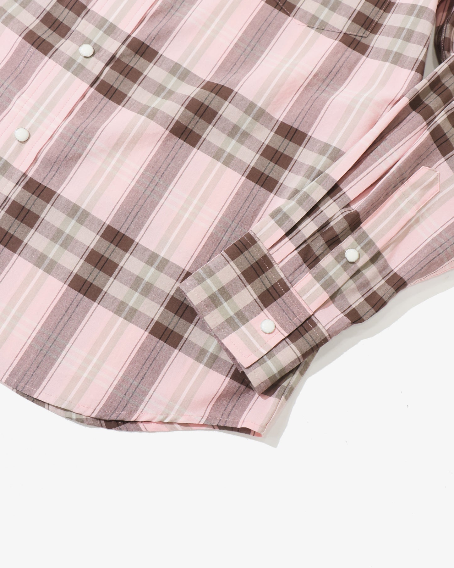 HIGH TWIST COTTON SILK CHECK SHIRT
