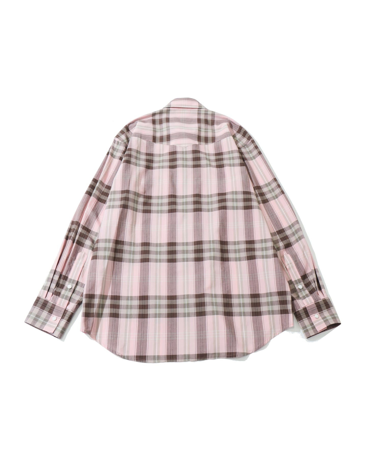 HIGH TWIST COTTON SILK CHECK SHIRT