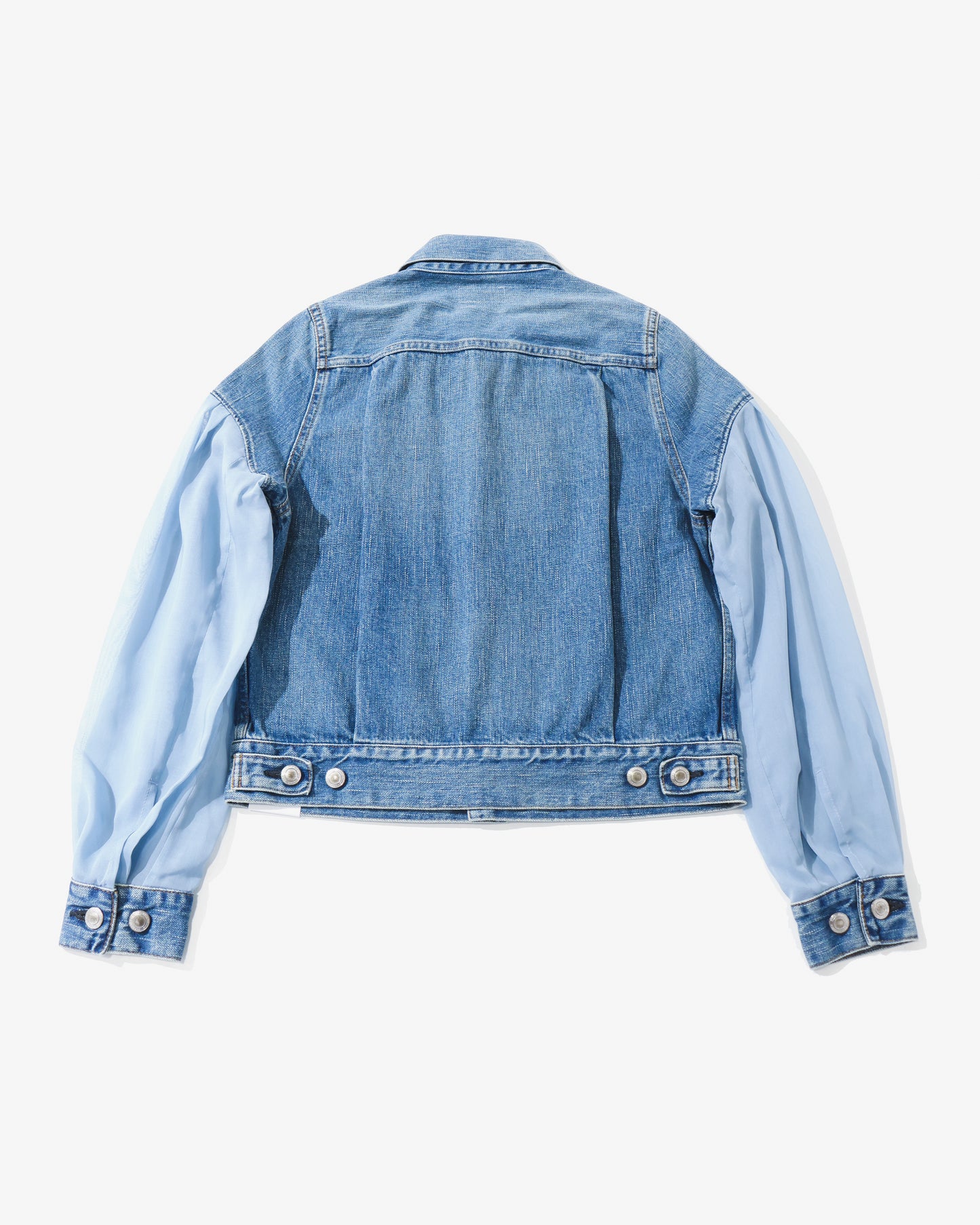 BALLOON SLEEVE DENIM JACKET TYPE2/REGULAR FIT(SHEER SLEEVE)17569