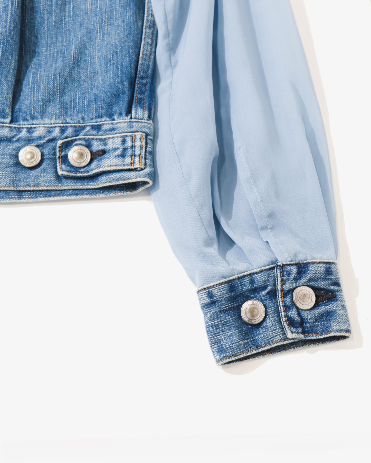 BALLOON SLEEVE DENIM JACKET TYPE2/REGULAR FIT(SHEER SLEEVE)17569