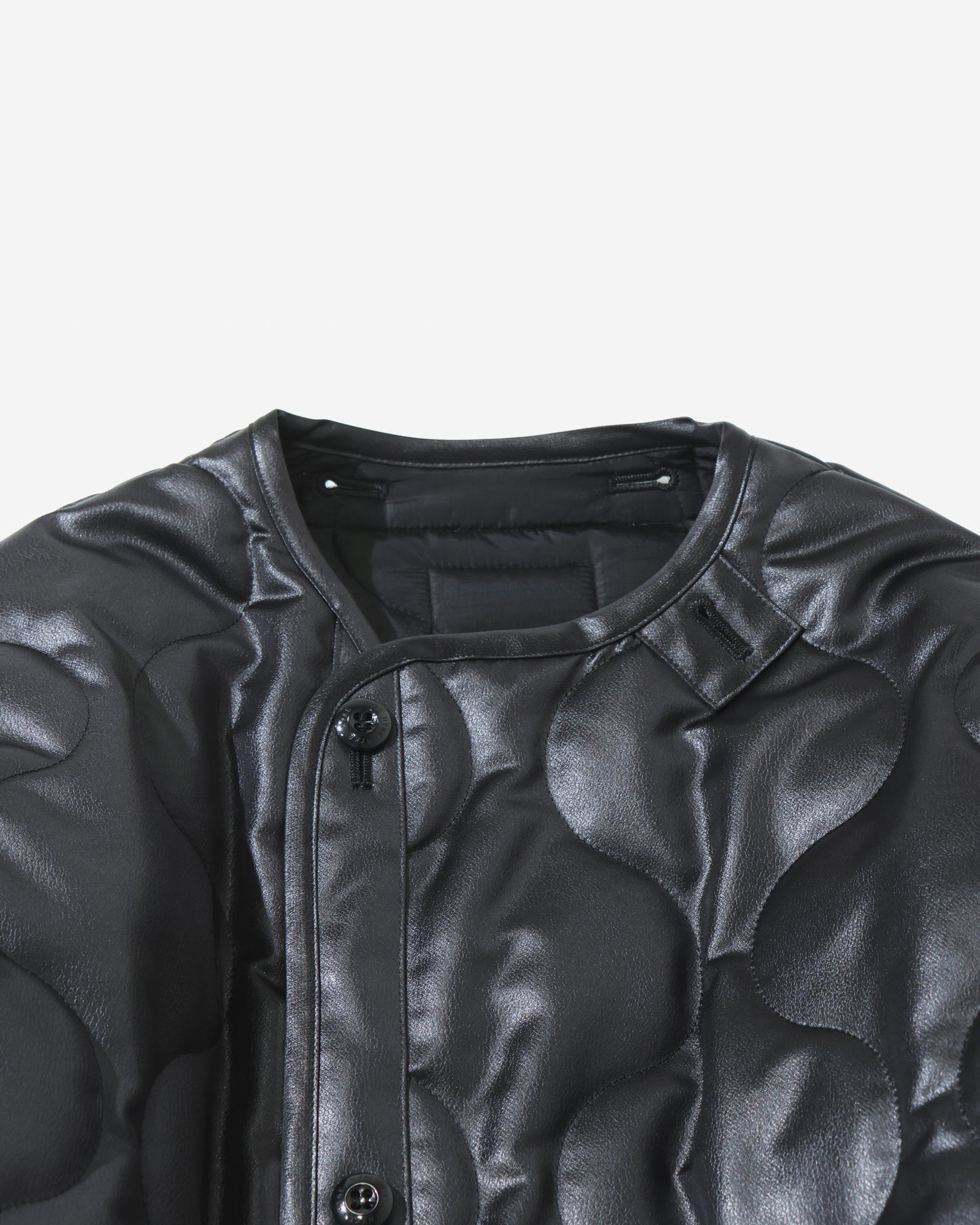 FAUX LEATHER QUILTED JACKET 17604