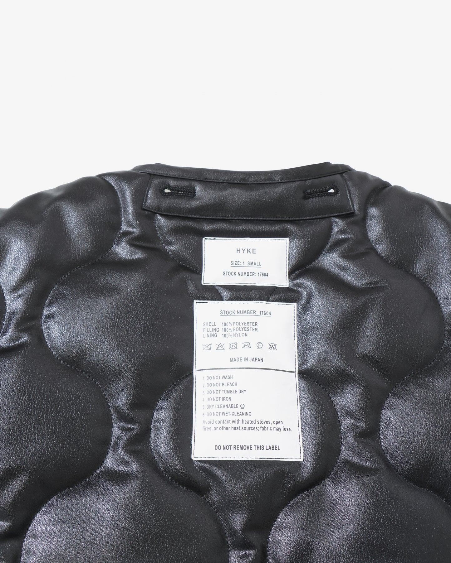 FAUX LEATHER QUILTED JACKET 17604