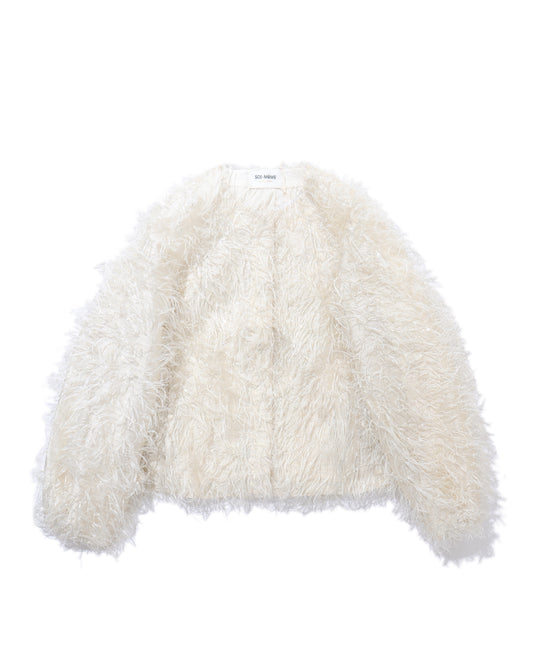 sheer fringe jacket