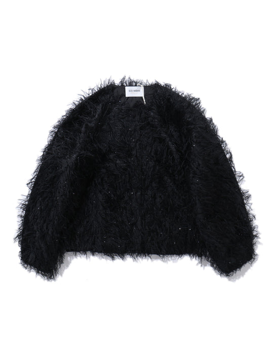 sheer fringe jacket