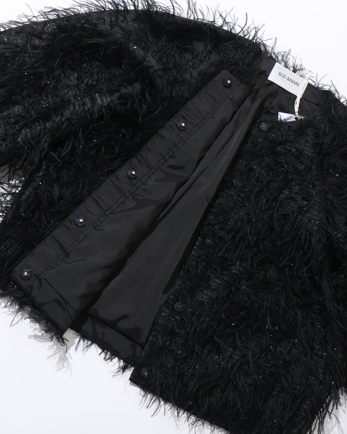 sheer fringe jacket