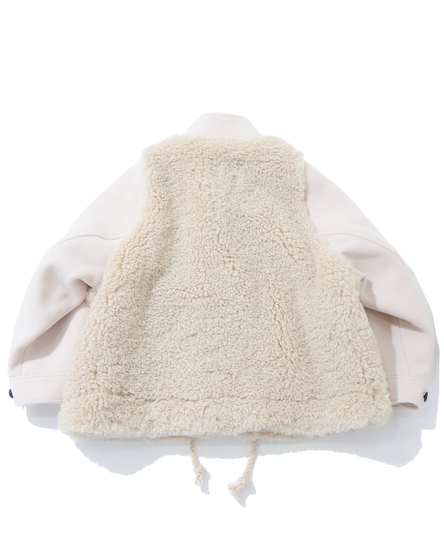 DOUBLE FACE FAUX SHEARLING DUFFEL JACKET 17549