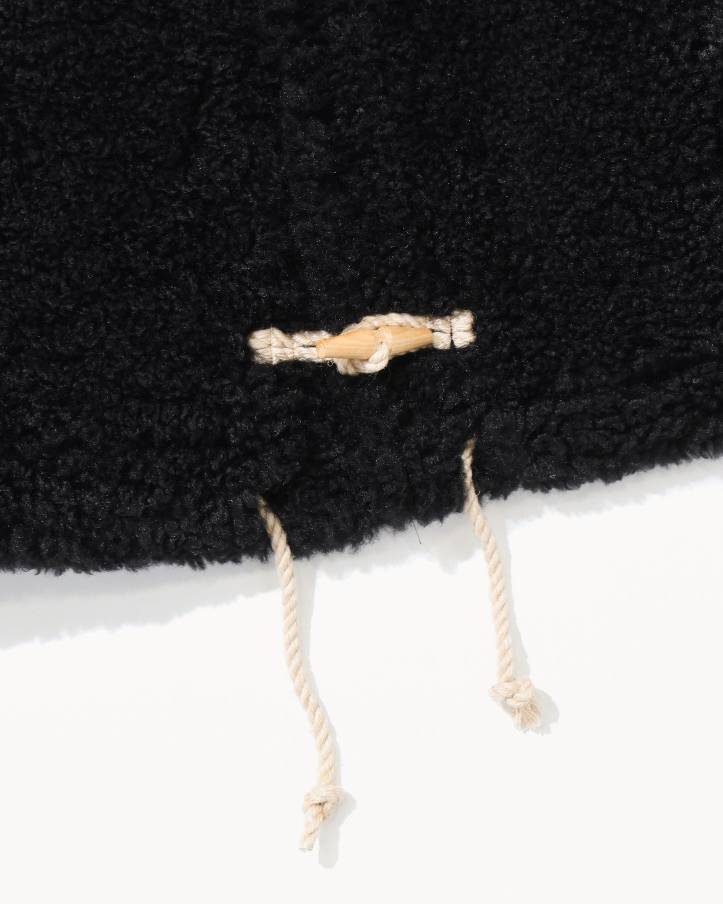 DOUBLE FACE FAUX SHEARLING DUFFEL JACKET 17549