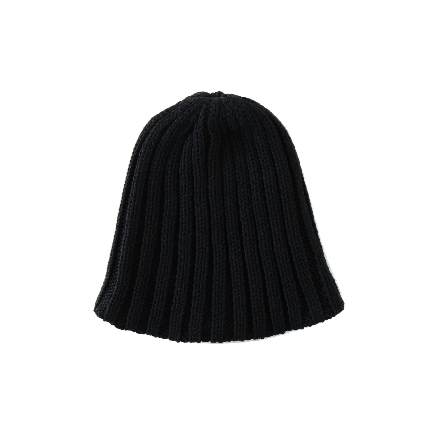 RECYCLED COTTON BEANIE BLACK