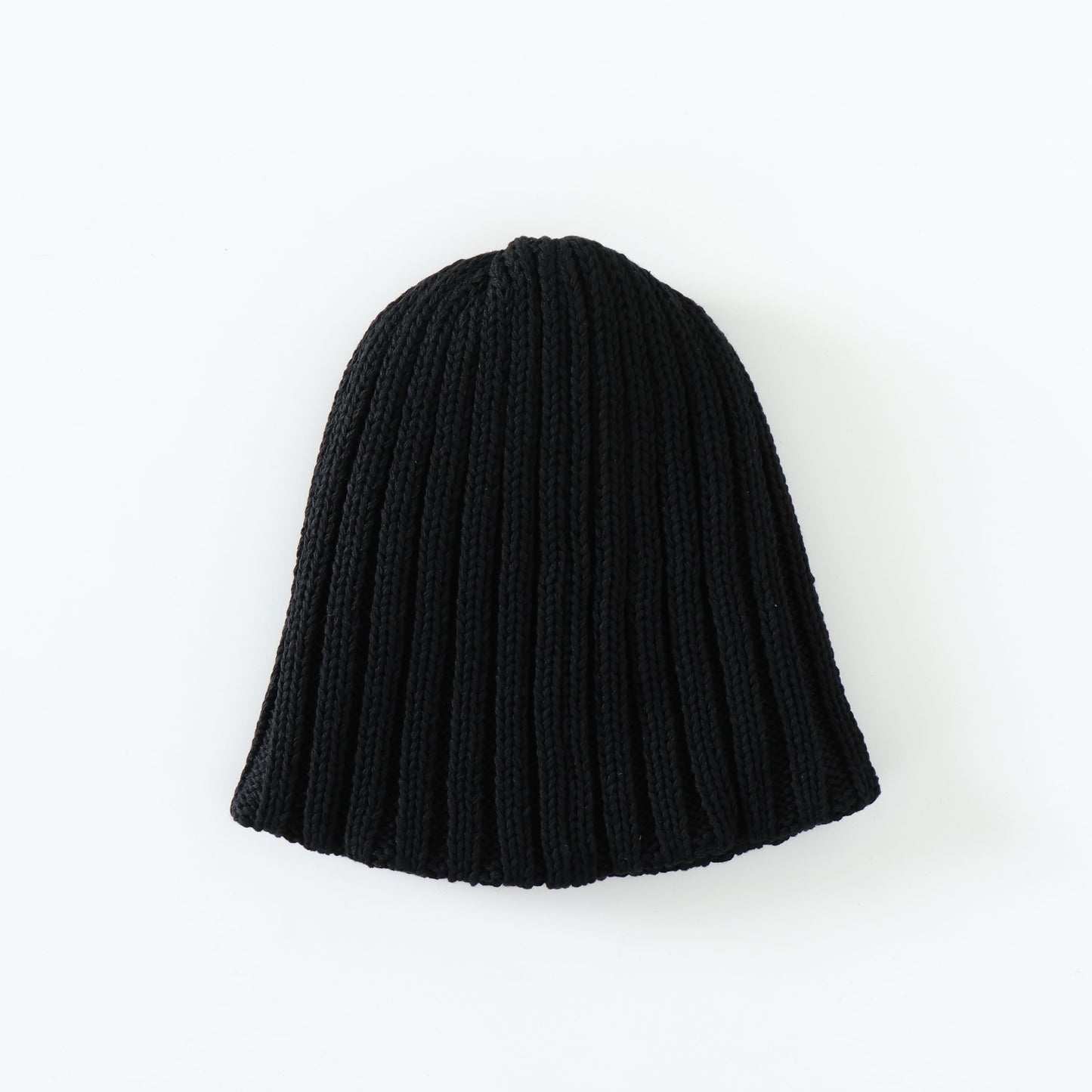 RECYCLED COTTON BEANIE BLACK