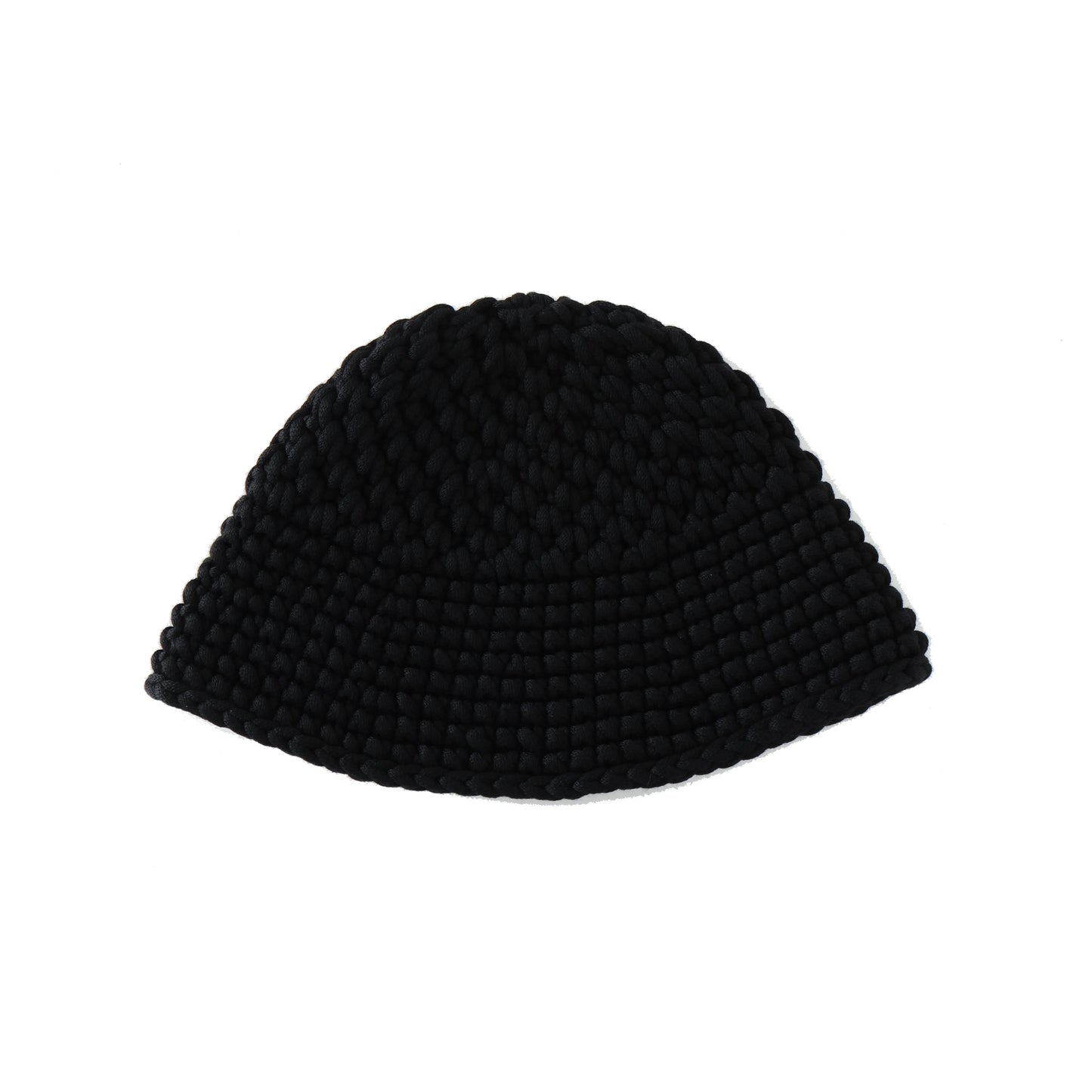 CHUNKY KNIT SAILOR HAT BLACK