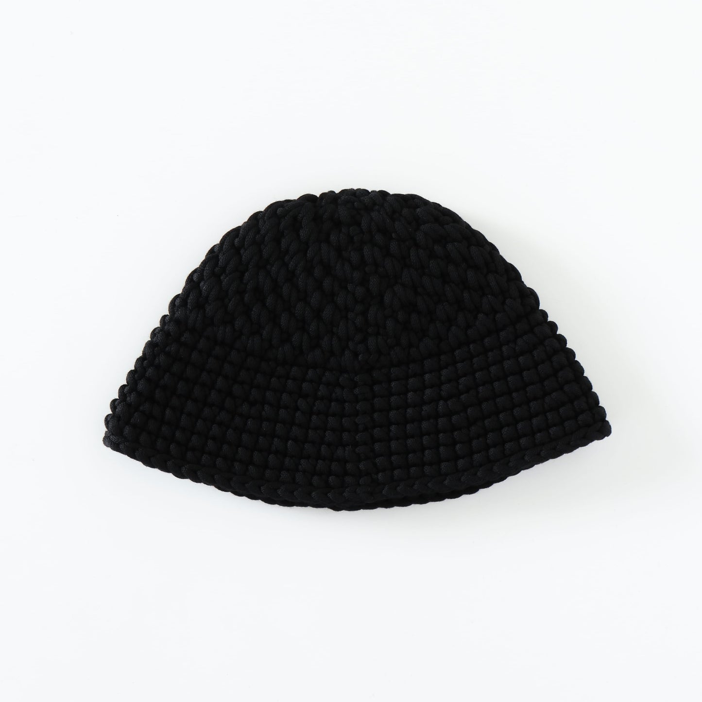 CHUNKY KNIT SAILOR HAT BLACK