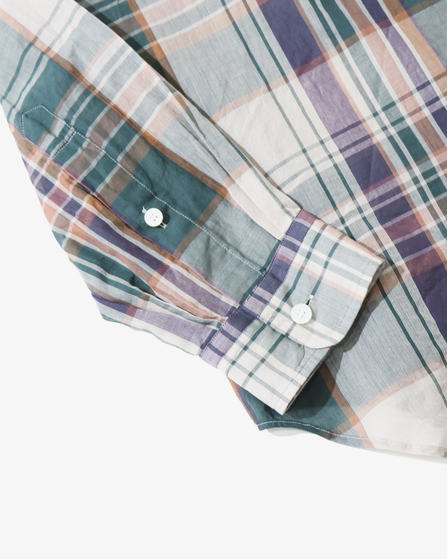 Gauze Plaid Plain Shirt FOREST PLAID