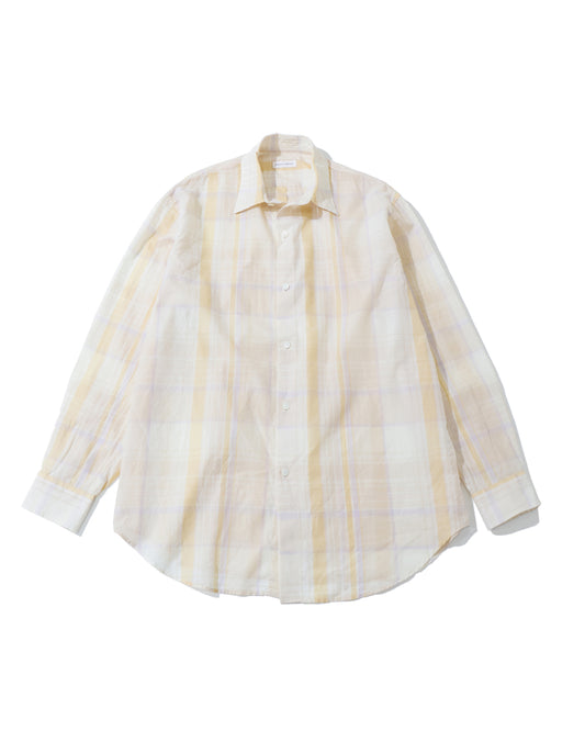 Gauze Plaid Plain Shirt PASTEL PLAID