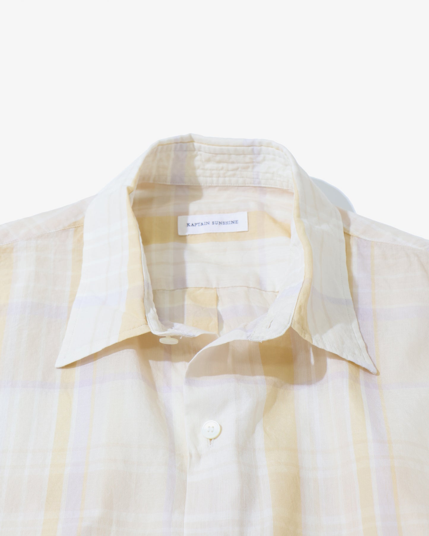 Gauze Plaid Plain Shirt PASTEL PLAID