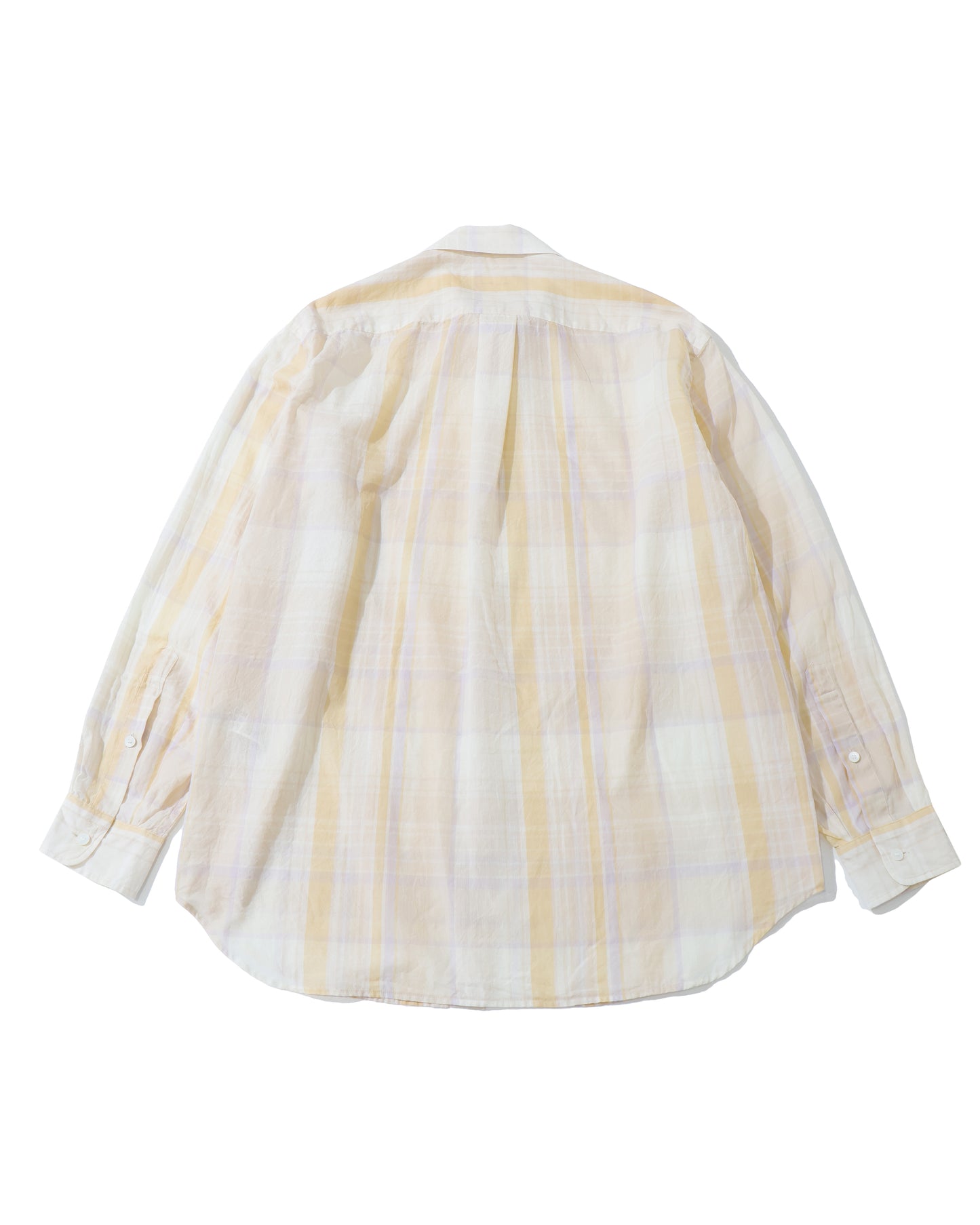 Gauze Plaid Plain Shirt PASTEL PLAID
