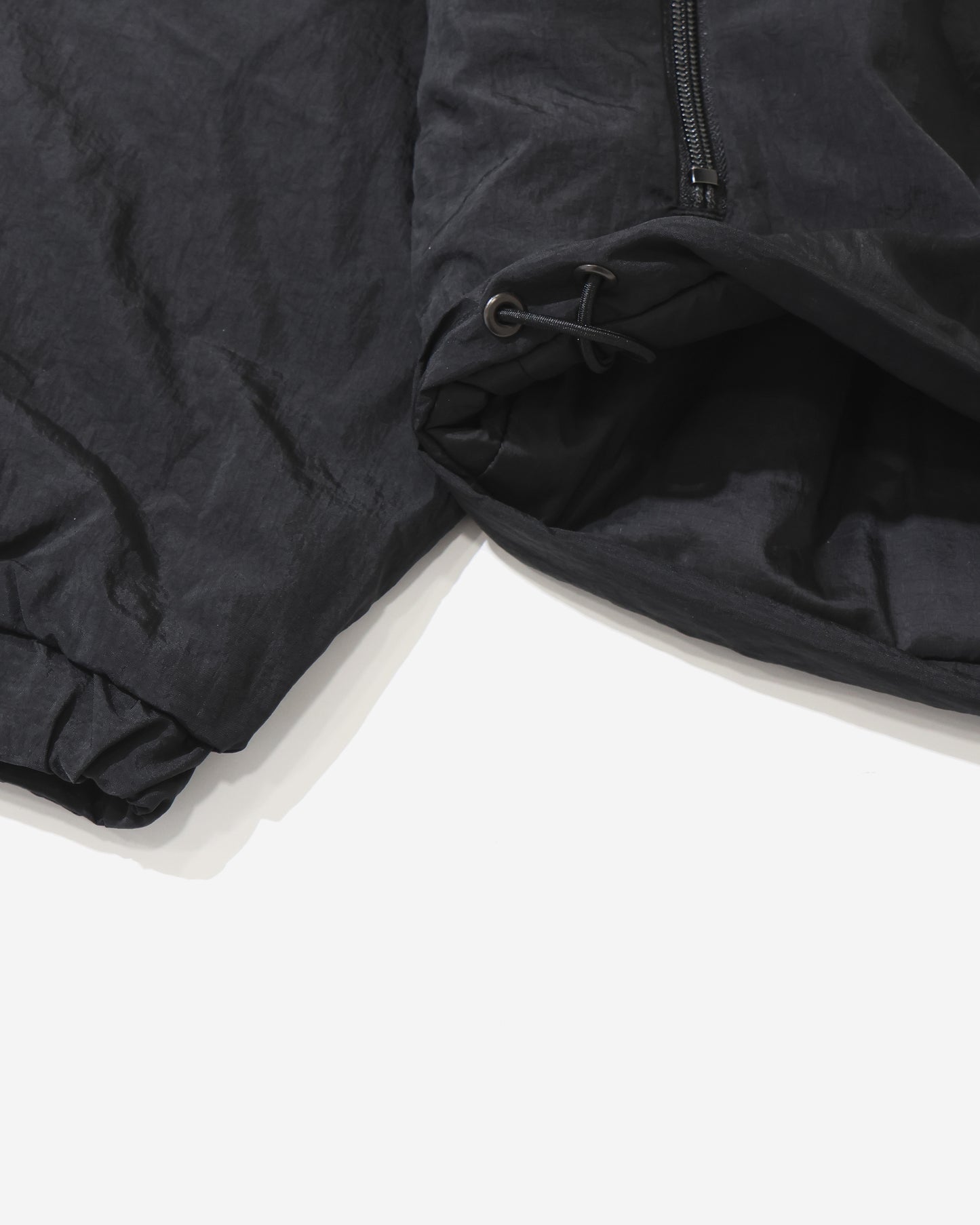 Shrink Nylon Puffer Jacket BLACK