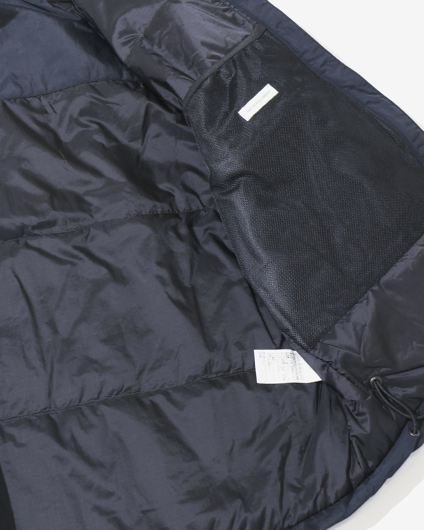 Shrink Nylon Puffer Jacket NAVY