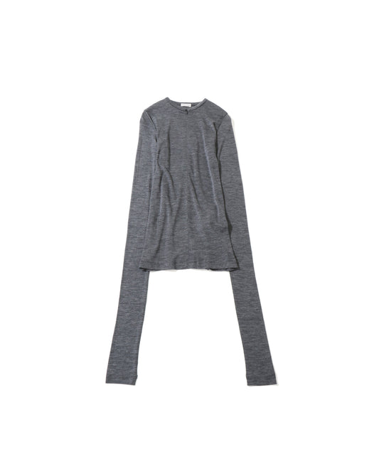 Wool Fraise Zip Up Tee