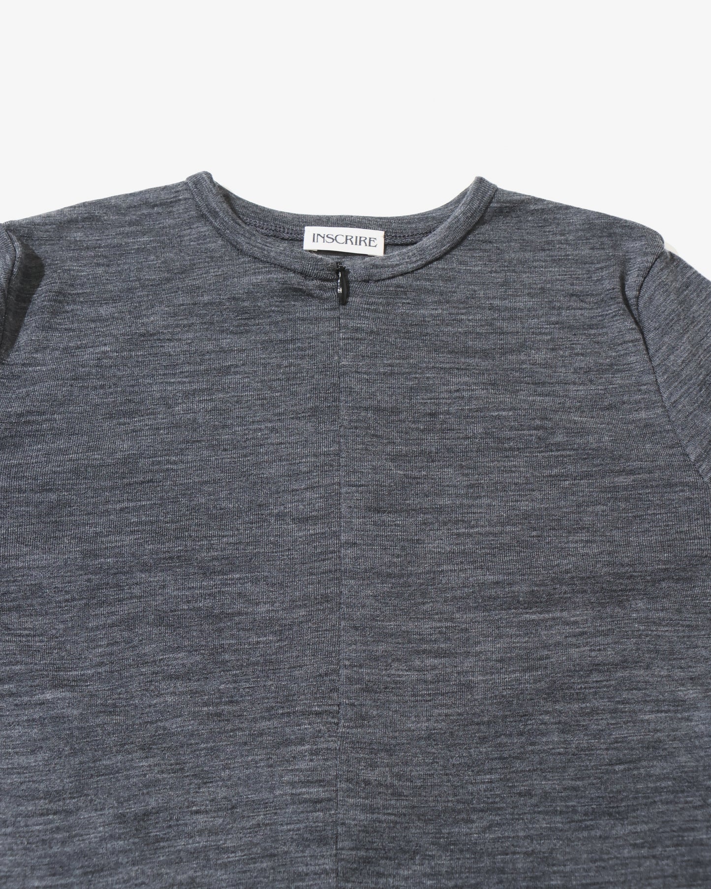 Wool Fraise Zip Up Tee