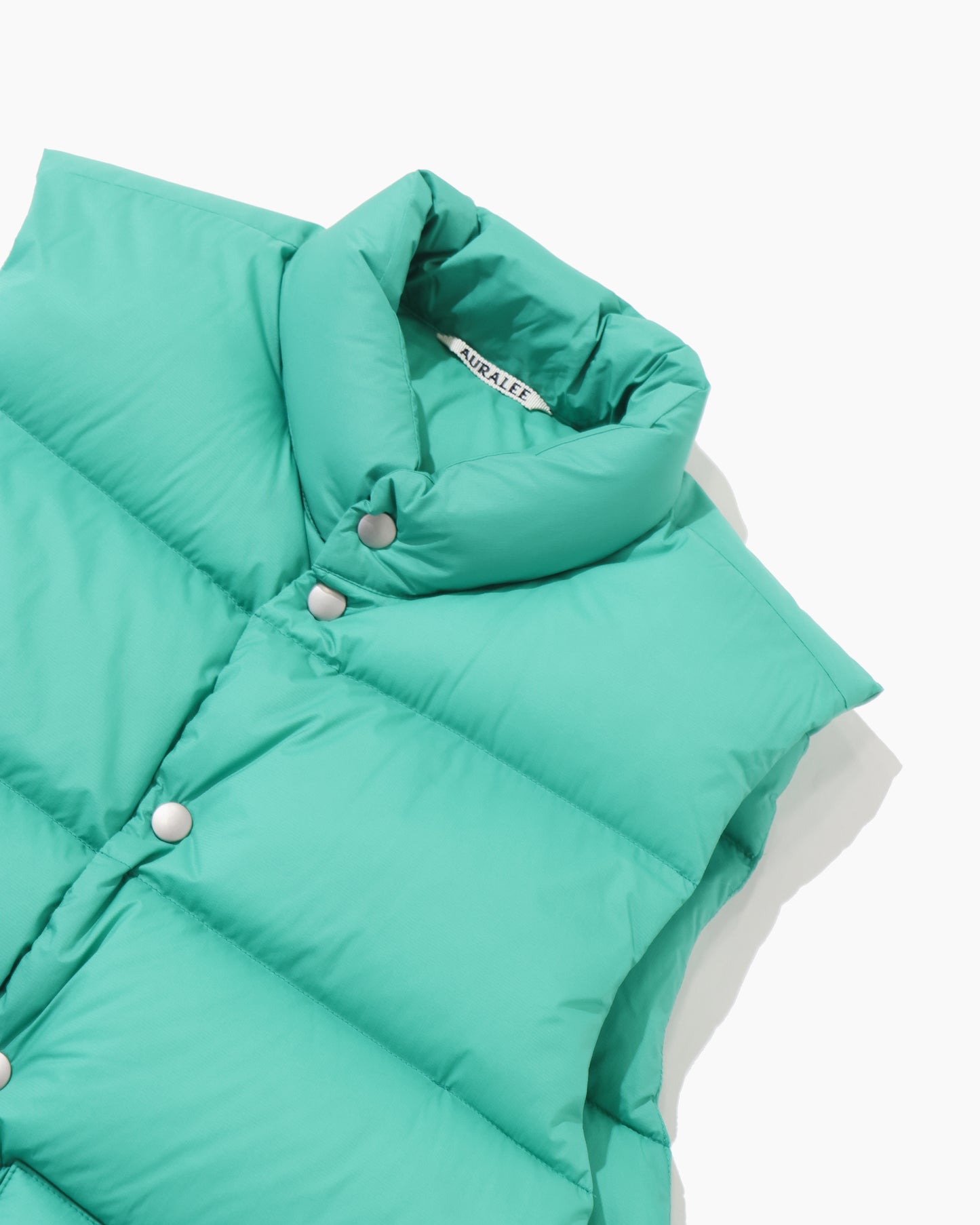 SUPER LIGHT NYLON RIPSTOP DOWN VEST JADE GREEN