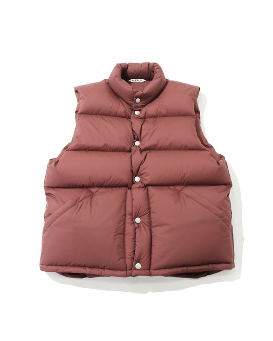 SUPER LIGHT NYLON RIPSTOP DOWN VEST BURGUNDY